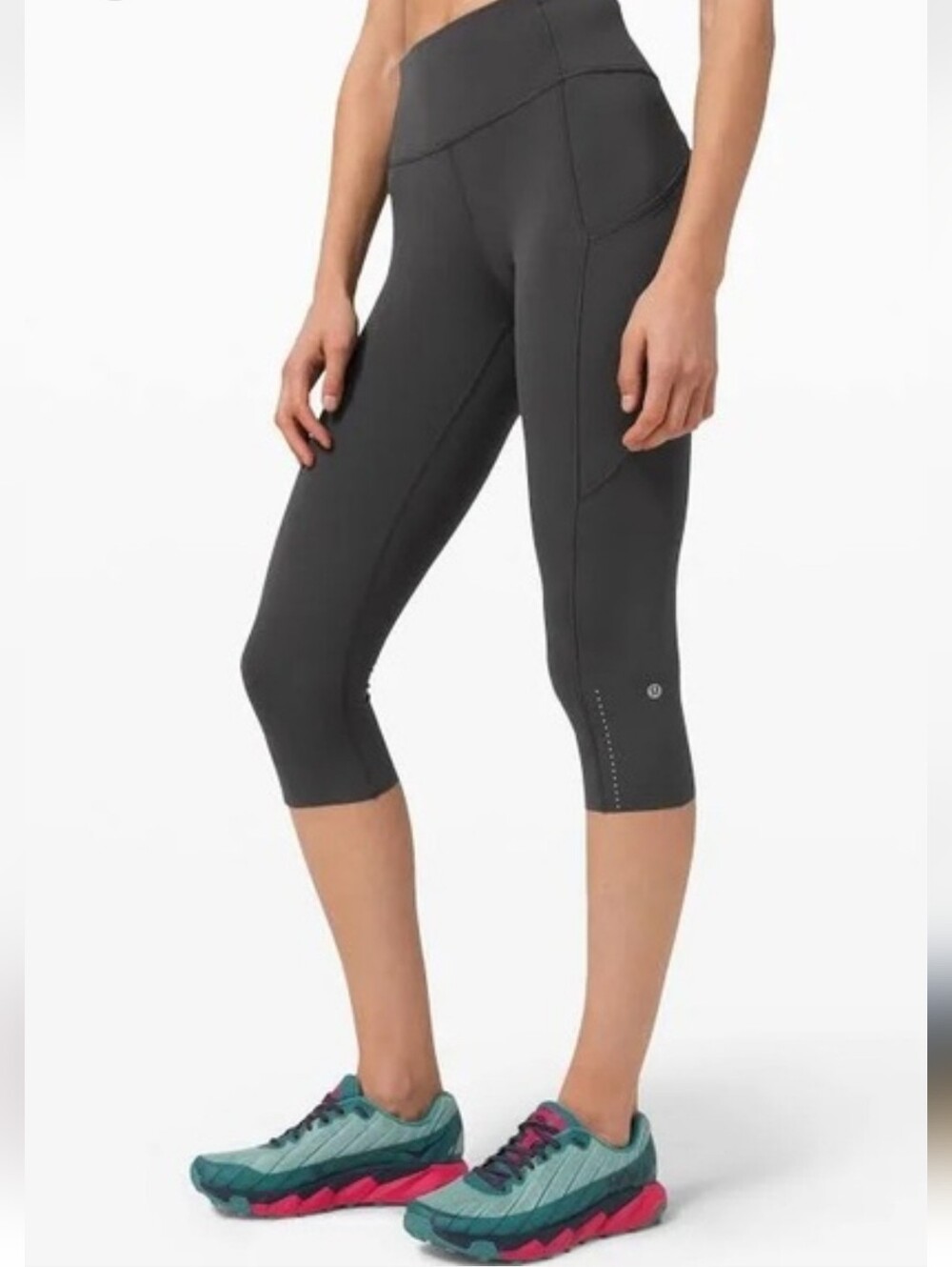 Lululemon Fast and Free High Rise 19" Leggings Black Size 12